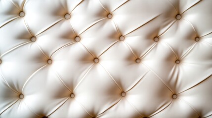 A close-up view of elegant tufted leather upholstery that showcases its soft texture and sophistication, perfect for luxury furniture or interior design inspirations.