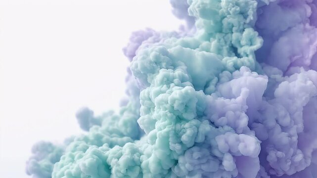 Abstract pastel ink cloud explosion, perfect for spring or beauty design projects.