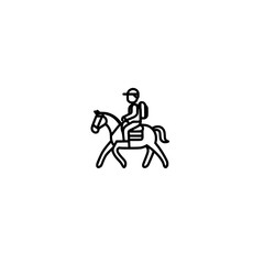 Fototapeta premium Horse riding icon
