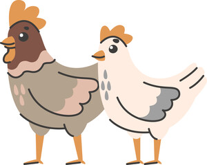 Hen and Chick Farm Animals