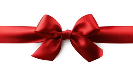 Elegant Red Ribbon with Bow for Gift Wrapping and Decorations