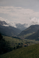 Fototapeta premium mountains in the national park on the shore of the lake, lake in the mountains 