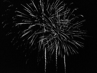 fireworks in the night sky