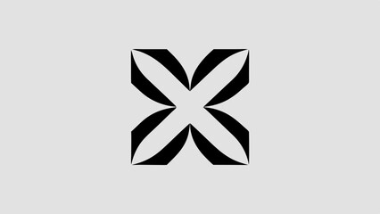 Vector logo design featuring a sleek and modern abstract geometric symbol