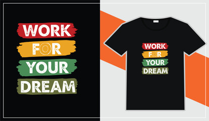 Work for your dream t shirt design mockup