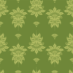 Elegant floral seamless pattern. Abstract botanical vector illustration for fabric, textile, wallpaper.