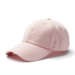 Fototapeta premium pink baseball cap isolated on white background