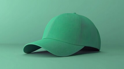 blank green cap mockup for design presentation mockup or print advertising