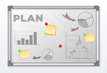 Vision Board Realistic Infography Composition