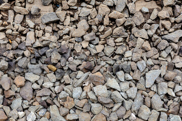 Crushed Stone Gravel Aggregate Construction Material Texture Surface