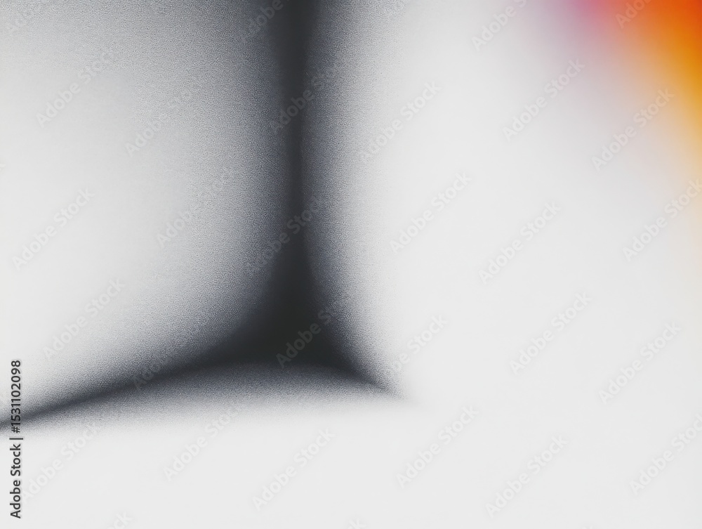 Aufkleber abstract gradient with light and shadow dynamics in minimalist design