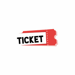 Ticket tag isolated on white