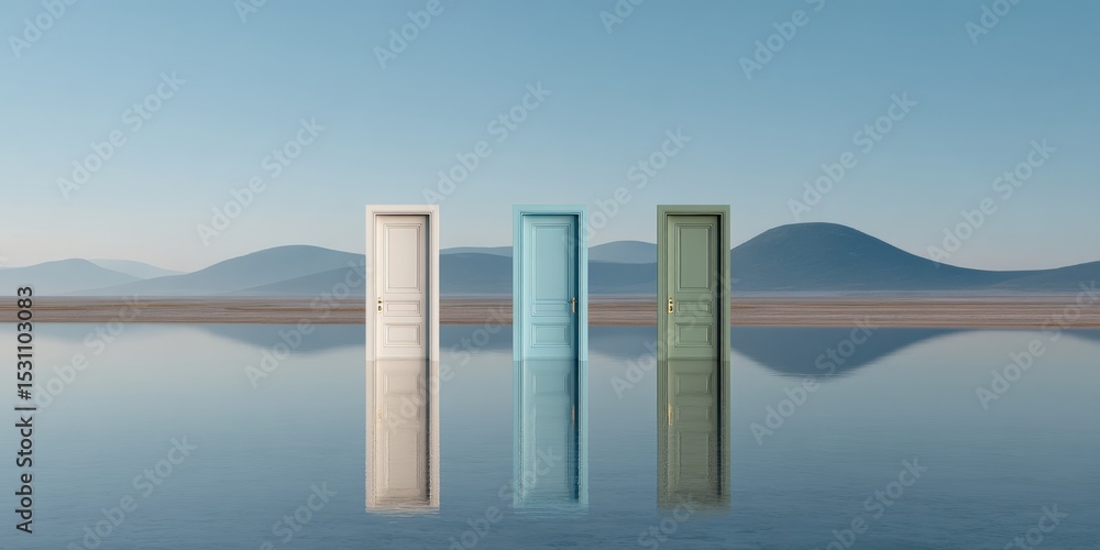 Aufkleber modern customizable door designs in neutral and pastel colors for architectural planning and versati