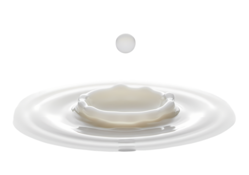 Milk Drop: Liquid Splash Macro Photography - Perfect for Dairy, Beverage, and Food Branding - Powered by Adobe