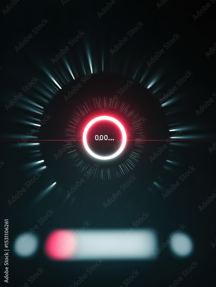 Poster Server Error Screen Displaying Endless Loading Symbol With Faded Top Margin Indicating Malfunctioning Process