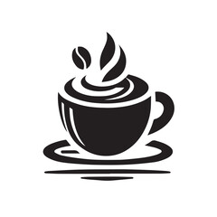 vector icon or logo of a cup of coffee