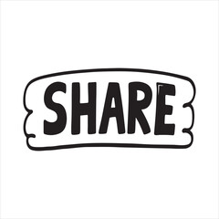 Share Symbol – Social Distribution and Content Spreading Icon Design