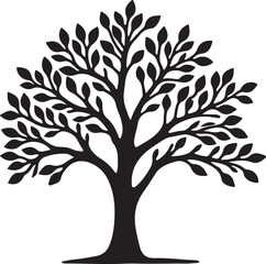 Minimalist Tree Illustration

Black Silhouette Nature Art

Tree of Life Vector