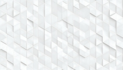 Abstract White Geometric Background Texture with Triangles and Squares
