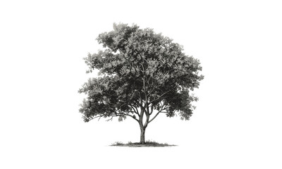 Robinia Pseudoacacia Tree Illustrations, vector illustration, botanical art, forest plants, nature design, green foliage, flowering tree, environmental graphics, garden elements.