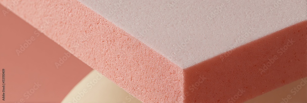 Aufkleber modern close-up of foam board mounted art with sharp edges and texture for professional creative dis