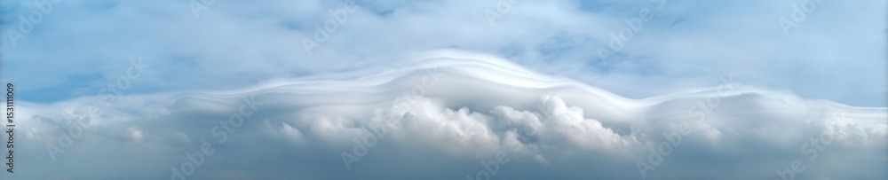 Poster atmospheric windstorm clouds converging with layered texture for climate change awareness and enviro