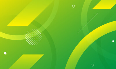 Abstract green and yellow geometric background. Eps10 vector
