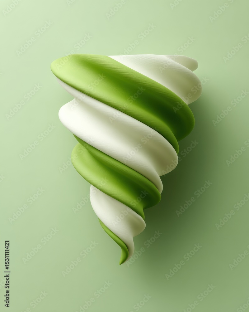 Aufkleber stylized tornado symbol with dynamic swirling lines representing natural energy and powerful transfo