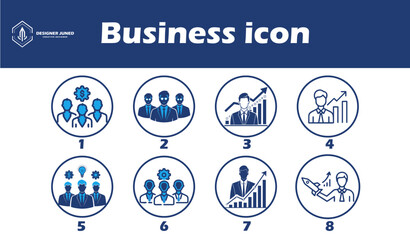 corporate and modern vector business icon design 
