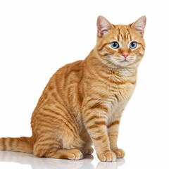 Obraz premium A Cat with white isolated background