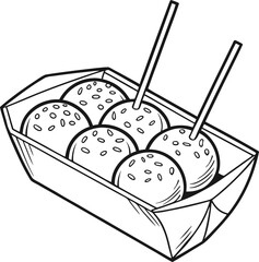 Illustration of delicious chocolate cake with fresh red cherries and sweet berries on a white plate, alongside cheese and bread