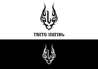 Tattoo Designs for Clothing Brands or Merchandise with Letter L