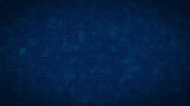 Elegant dark repeating 3d video with blue wave kind of background and animated matrix pattern grid dots. Good background for presentations. 