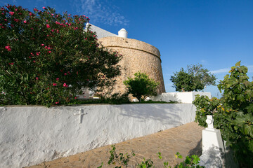 The old quarter of Puig de Misa in Santa Eulalia des Riu on the island of Ibiza.