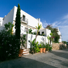 The old quarter of Puig de Misa in Santa Eulalia des Riu on the island of Ibiza.