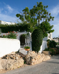 The old quarter of Puig de Misa in Santa Eulalia des Riu on the island of Ibiza.