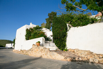 The old quarter of Puig de Misa in Santa Eulalia des Riu on the island of Ibiza.
