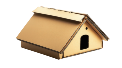 Foldable cardboard solar oven for school project, Transparent background, PNG file