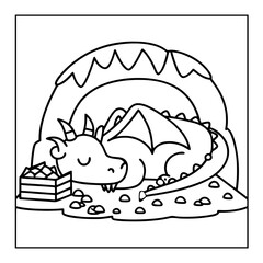 Fototapeta premium black and white coloring pages