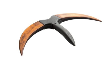 Gyroscopic boomerang with built-in stabilizer, Transparent background, PNG file