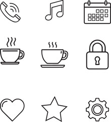 set of icons for web design