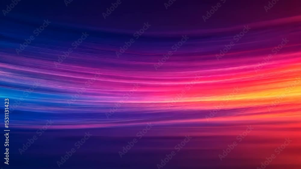 Poster vivid light trails creating dynamic motion in abstract video