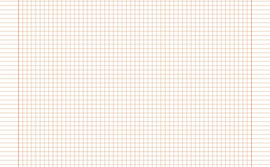 Graph paper. Printable squared grid paper with color horizontal lines. Geometric background for school, textures, notebook, diary. Realistic lined paper blank size reversal A5.