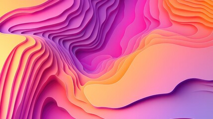 Colorful layered abstract design with vibrant hues.