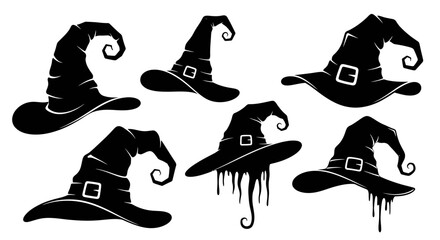 Collection of Witch Hats in Various Styles