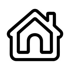 ikon rumah dan gedung sederhana dengan latar belakang putih dan biru untuk real estat dan desain web