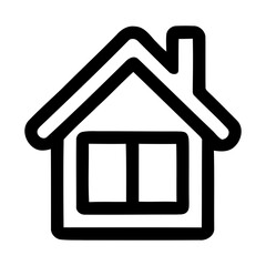 ikon rumah dan gedung sederhana dengan latar belakang putih dan biru untuk real estat dan desain web