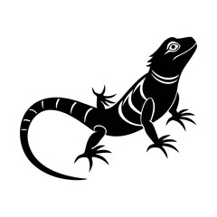 amalgam lizard vector silhouette