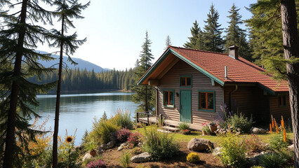 house in the woods, old house in the village, hut in the jungle
