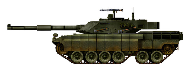 Ariete CT2 (MBT concept based on the C1 Ariete tank using a chassis with tandem tracks) © Tikros